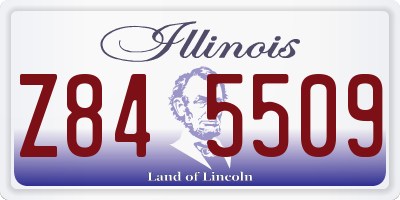 IL license plate Z845509