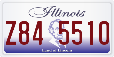 IL license plate Z845510