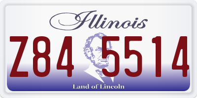 IL license plate Z845514