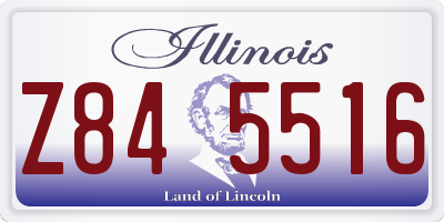 IL license plate Z845516
