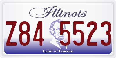 IL license plate Z845523