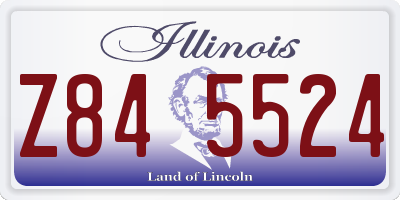 IL license plate Z845524