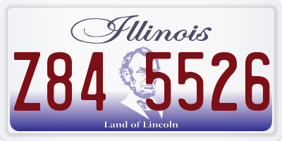 IL license plate Z845526
