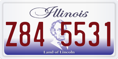 IL license plate Z845531