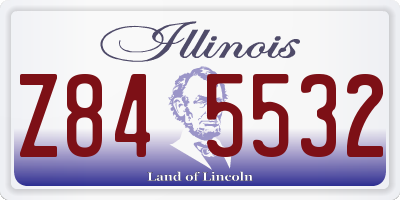 IL license plate Z845532