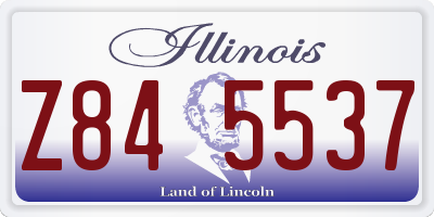 IL license plate Z845537
