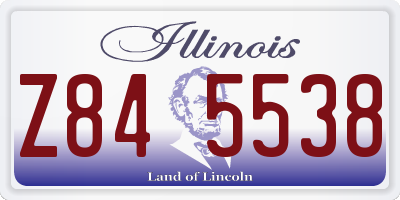 IL license plate Z845538