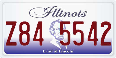 IL license plate Z845542