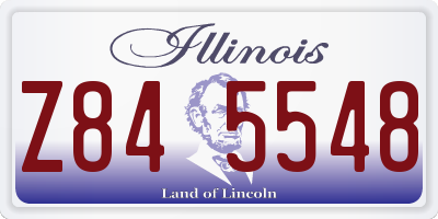 IL license plate Z845548