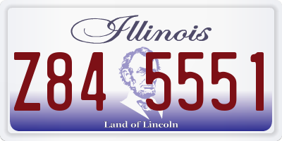 IL license plate Z845551