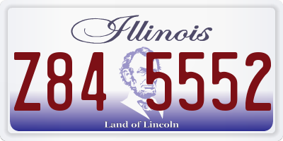 IL license plate Z845552