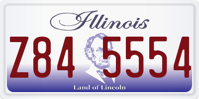 IL license plate Z845554