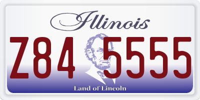 IL license plate Z845555