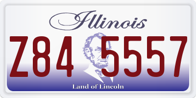 IL license plate Z845557