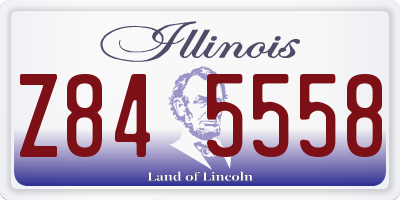IL license plate Z845558