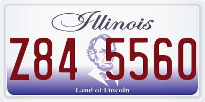 IL license plate Z845560
