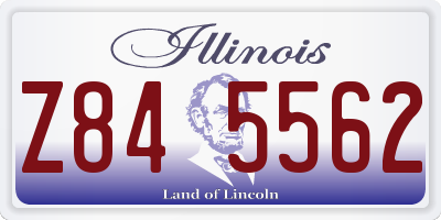 IL license plate Z845562