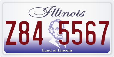 IL license plate Z845567