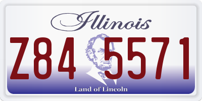 IL license plate Z845571