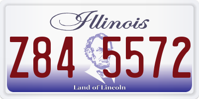 IL license plate Z845572