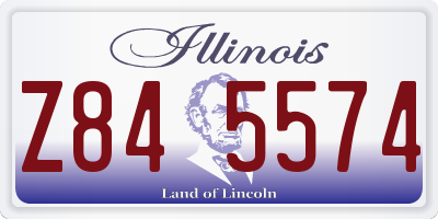 IL license plate Z845574