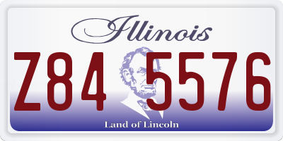 IL license plate Z845576