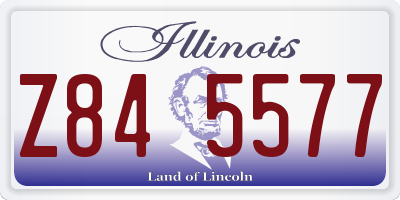 IL license plate Z845577