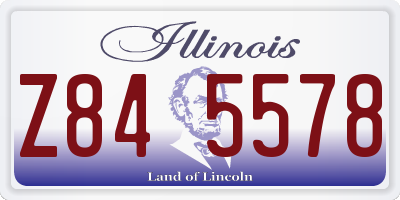 IL license plate Z845578