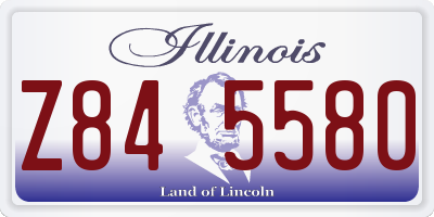 IL license plate Z845580