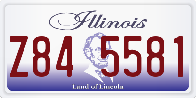 IL license plate Z845581