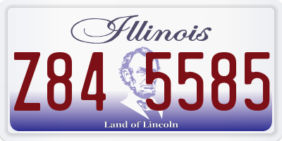 IL license plate Z845585