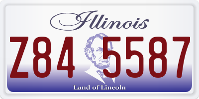 IL license plate Z845587