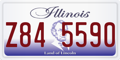 IL license plate Z845590