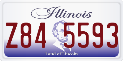 IL license plate Z845593