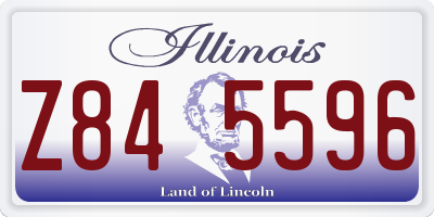 IL license plate Z845596