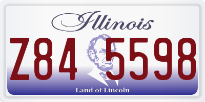 IL license plate Z845598