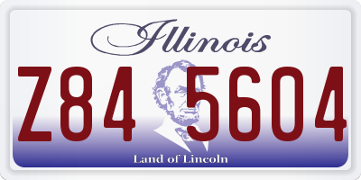 IL license plate Z845604
