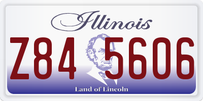 IL license plate Z845606
