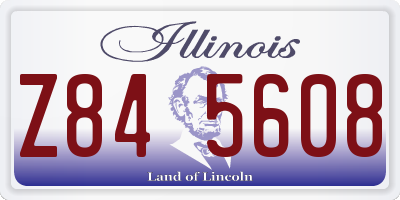 IL license plate Z845608