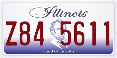 IL license plate Z845611