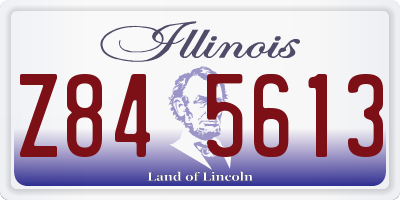IL license plate Z845613
