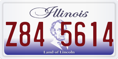IL license plate Z845614