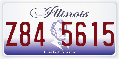 IL license plate Z845615