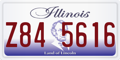IL license plate Z845616