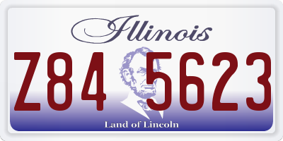 IL license plate Z845623