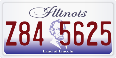 IL license plate Z845625