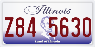 IL license plate Z845630