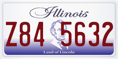 IL license plate Z845632