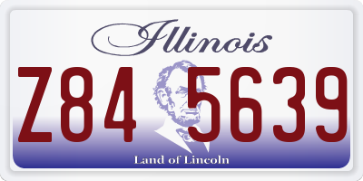 IL license plate Z845639