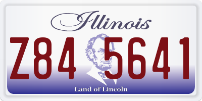 IL license plate Z845641